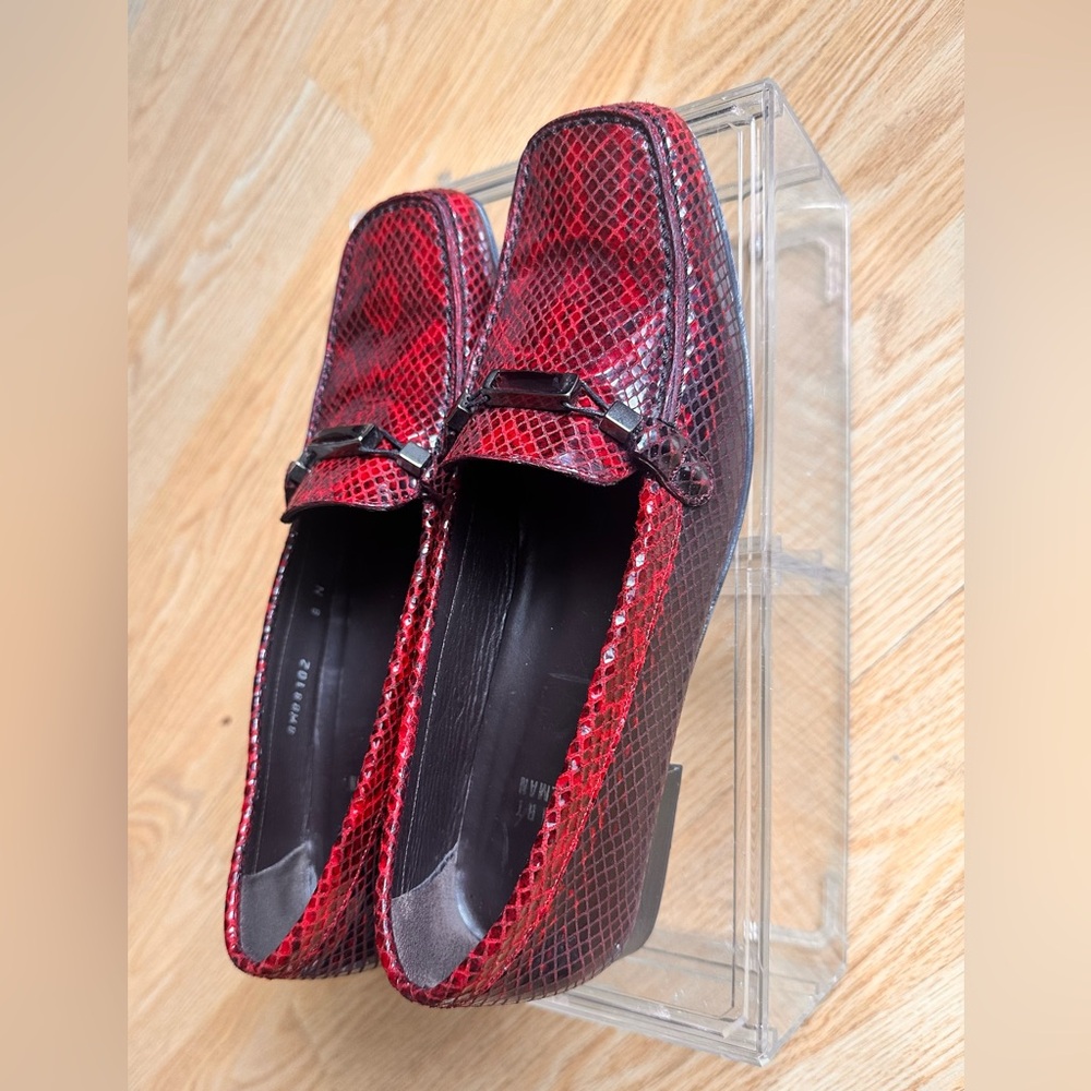 Stuart Weitzman Snakeskin Loafers